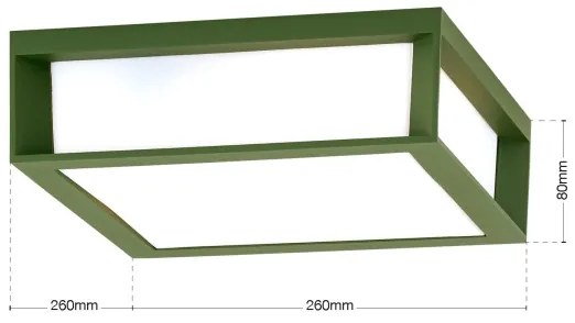 Orion - Corp de iluminat exterior HENRY 2xE27/15W/230V IP44 verde