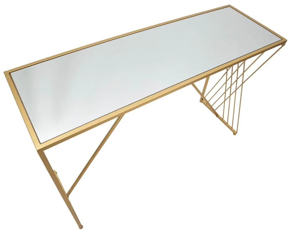Masă consolă aurie 40x120 cm Easy – Mauro Ferretti