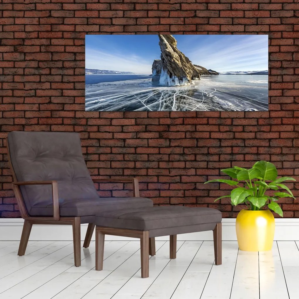Tablou cu piatra înghețată (120x50 cm)