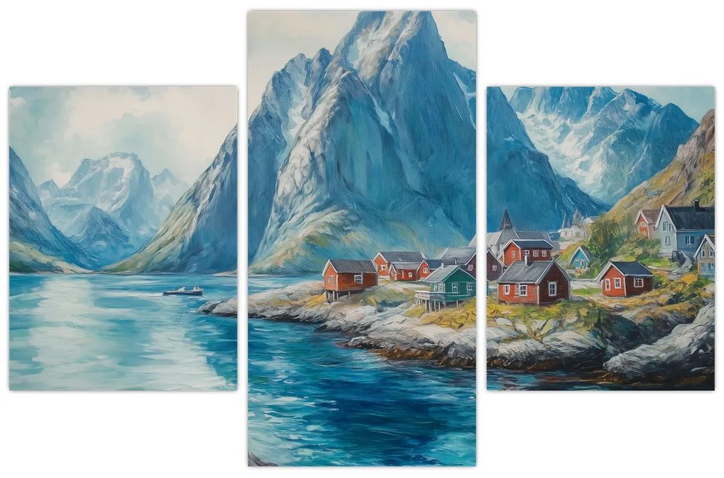 Tablou - Sat norvegian (90x60 cm)