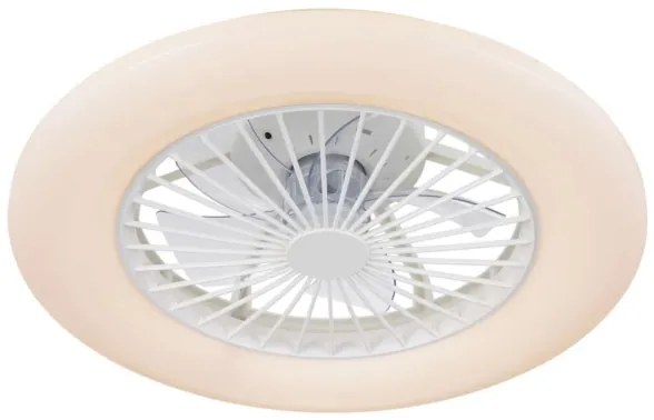 Plafonieră LED dimabilă cu ventilator Lucci Air 513200 OSLO LED/20W/230V alb + telecomandă