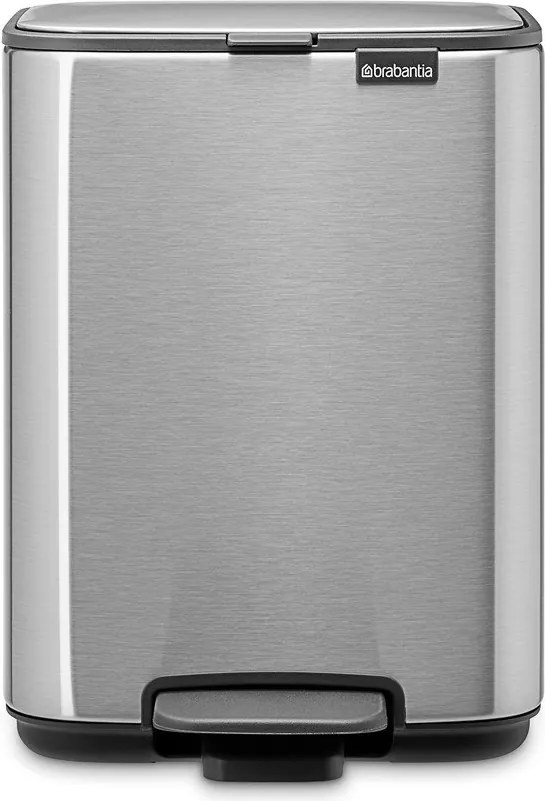 Coș de gunoi argintiu mat cu pedală din oțel 4 l Bo – Brabantia