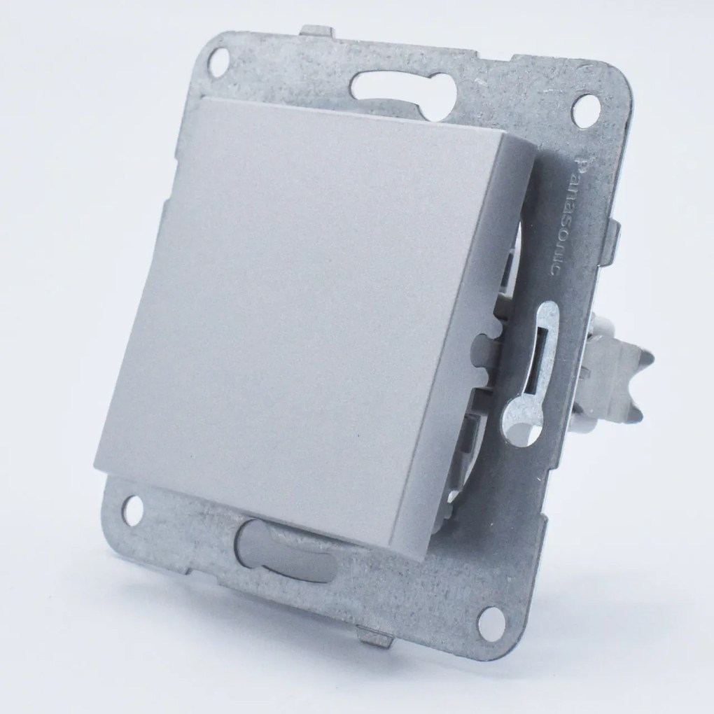 Intrerupator simplu, 10A, IP20, Argintiu, Panasonic Arkedia Slim / Karre Plus