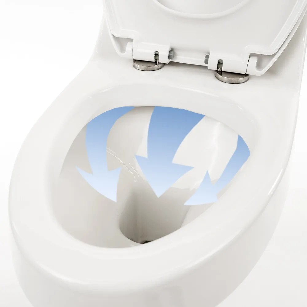 Vas de toaletă Coral Monobloc cu evacuare inferioară