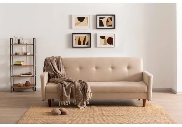 Canapea cu 2 locuri NARA, crem/bej