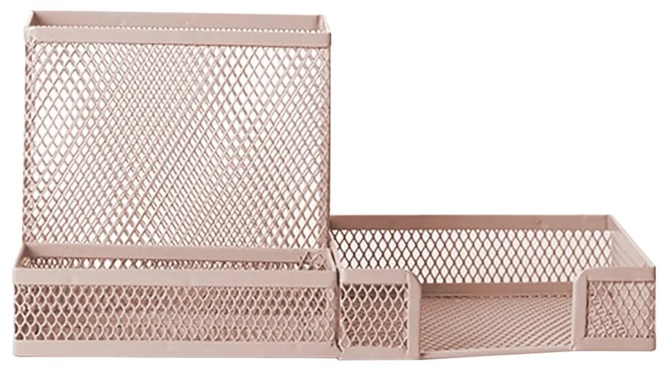 Organizator de birou metalic PT LIVING Holder, roz