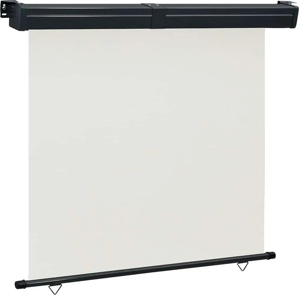 vidaXL Copertină laterală de balcon, crem, 170x250 cm