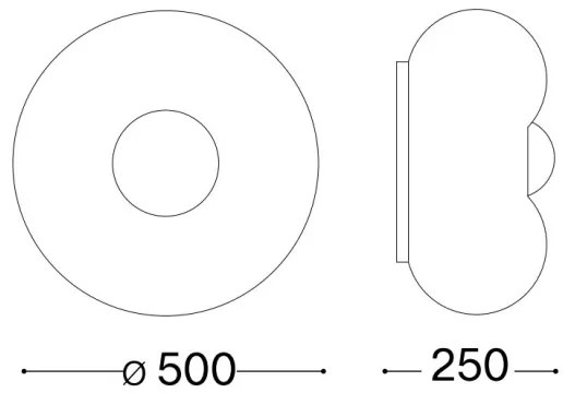 Plafonieră LED Ideal Lux ARIZONA 5xGX53/9W/230V d. 50 cm