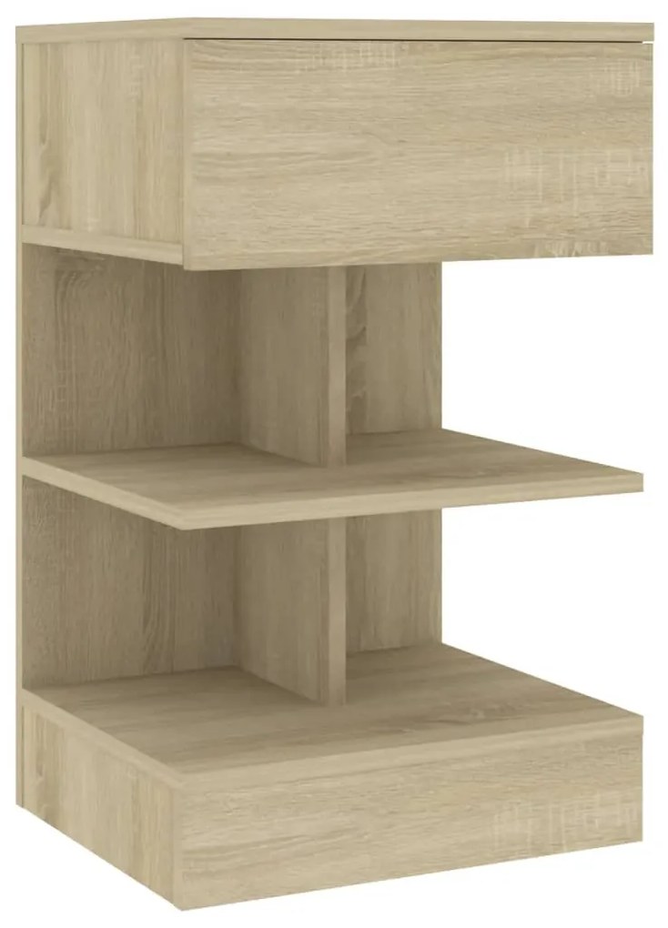 808654 vidaXL Noptieră, stejar sonoma, 40x35x65 cm, PAL