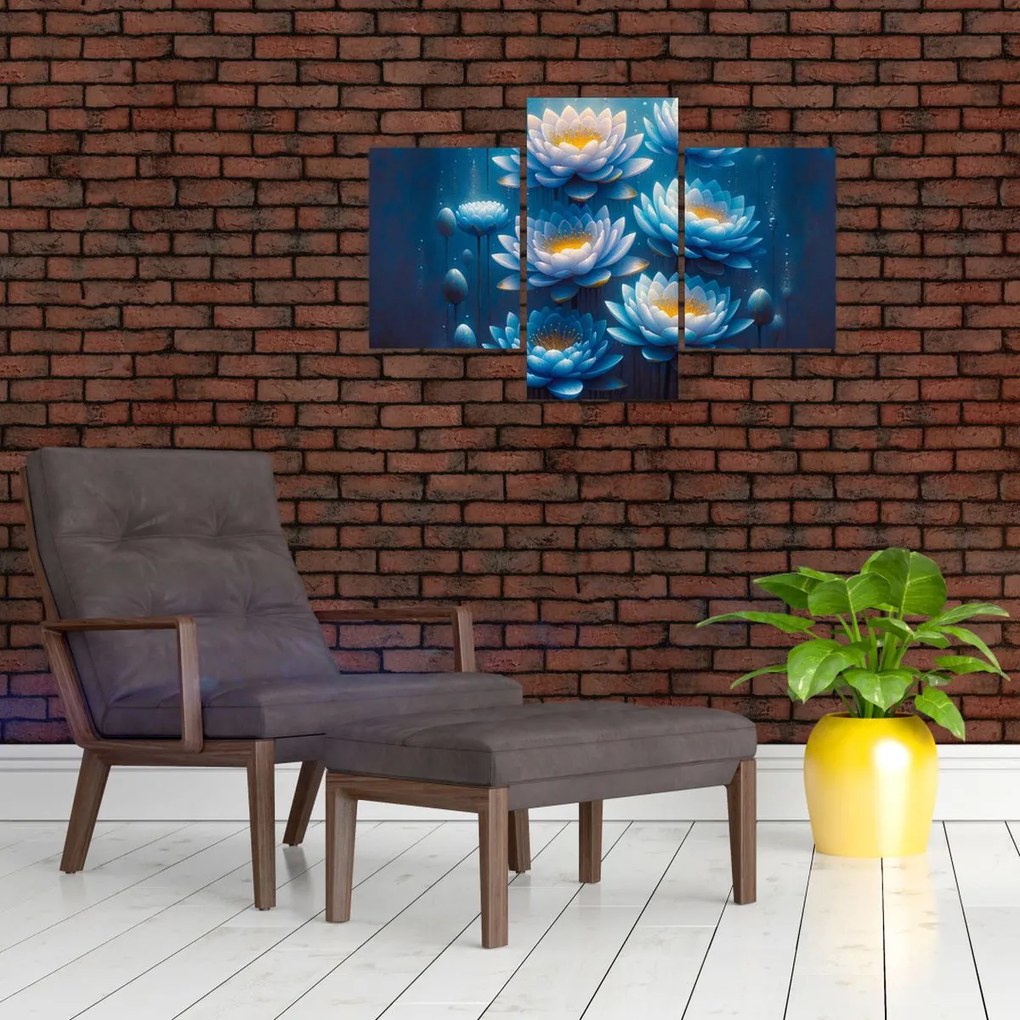 Tablou - Nuferi sub apă (90x60 cm)