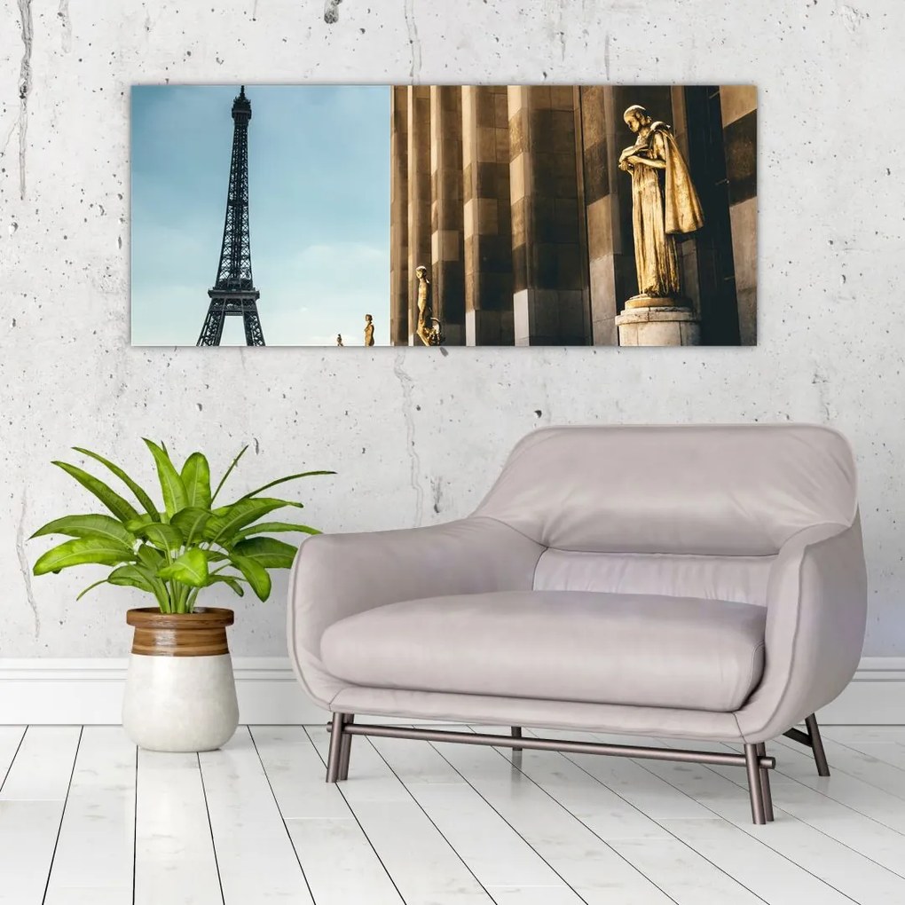 Tabou din piața Trocader, Paris (120x50 cm)