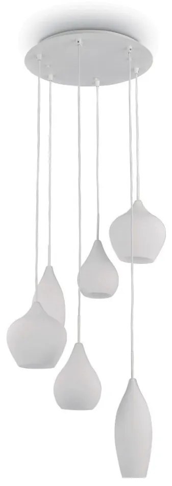 Lustra suspendata design modern SOFT SP6 BIANCO 087818