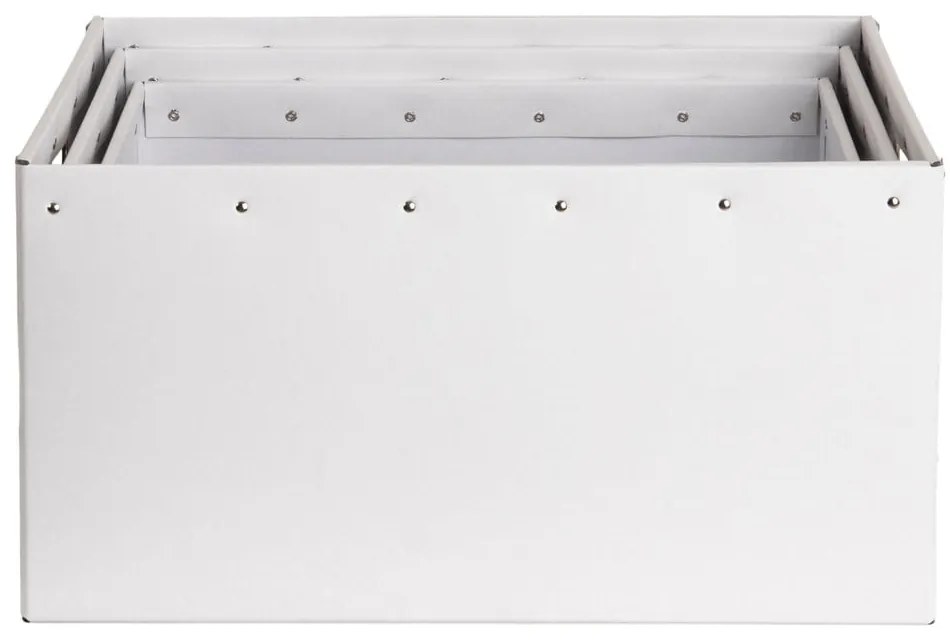 Cutii de depozitare albe 3 buc. din carton Ture – Bigso Box of Sweden