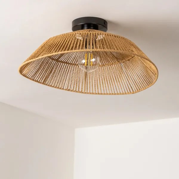 Brilagi - Lustră aplicată LED CERIA BOHO 1xE27/40W/230V Ø 50 cm maro