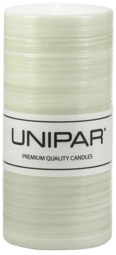 Lumânare Unipar Finelines, durată ardere 73 h, verde deschis