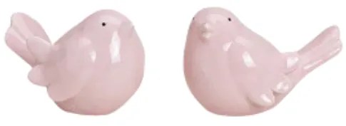 Pasare ceramica BIRDAMIC 9 cm - mai multe variante Culoare: Alb