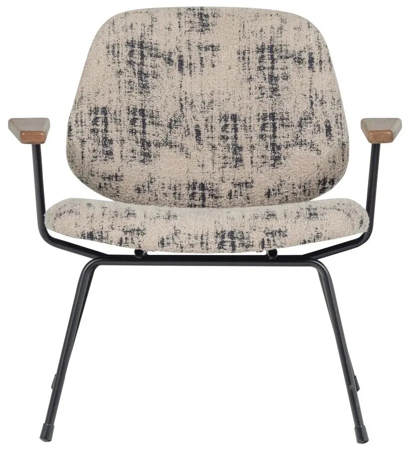 Fotoliu bej cu tapițerie din chenille Aure – WOOOD