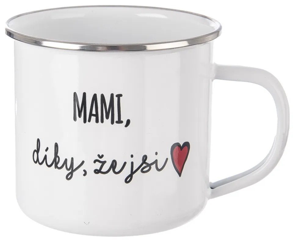 InDecor Cană MAMI, mulțumesc că ai 500 ml, albă