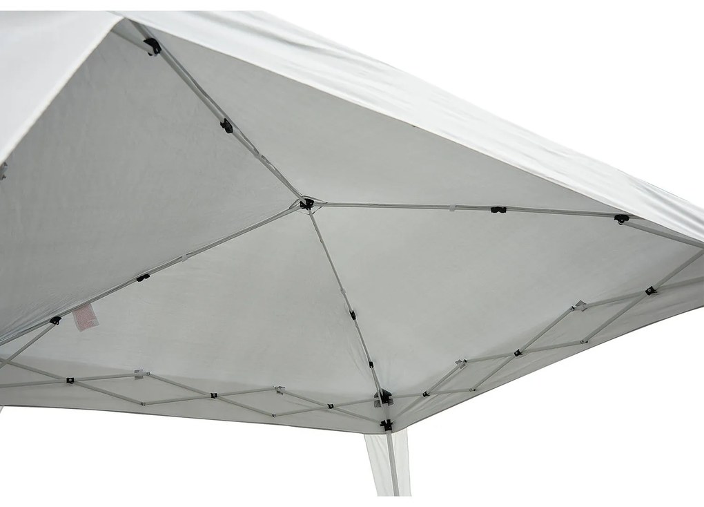 Outsunny Gazebo Pop-Up Impermeabil, Alb, 2.4x2.4 m, Ușor de Montat, Ideal pentru Petreceri și Evenimente în Aer Liber | Aosom Romania