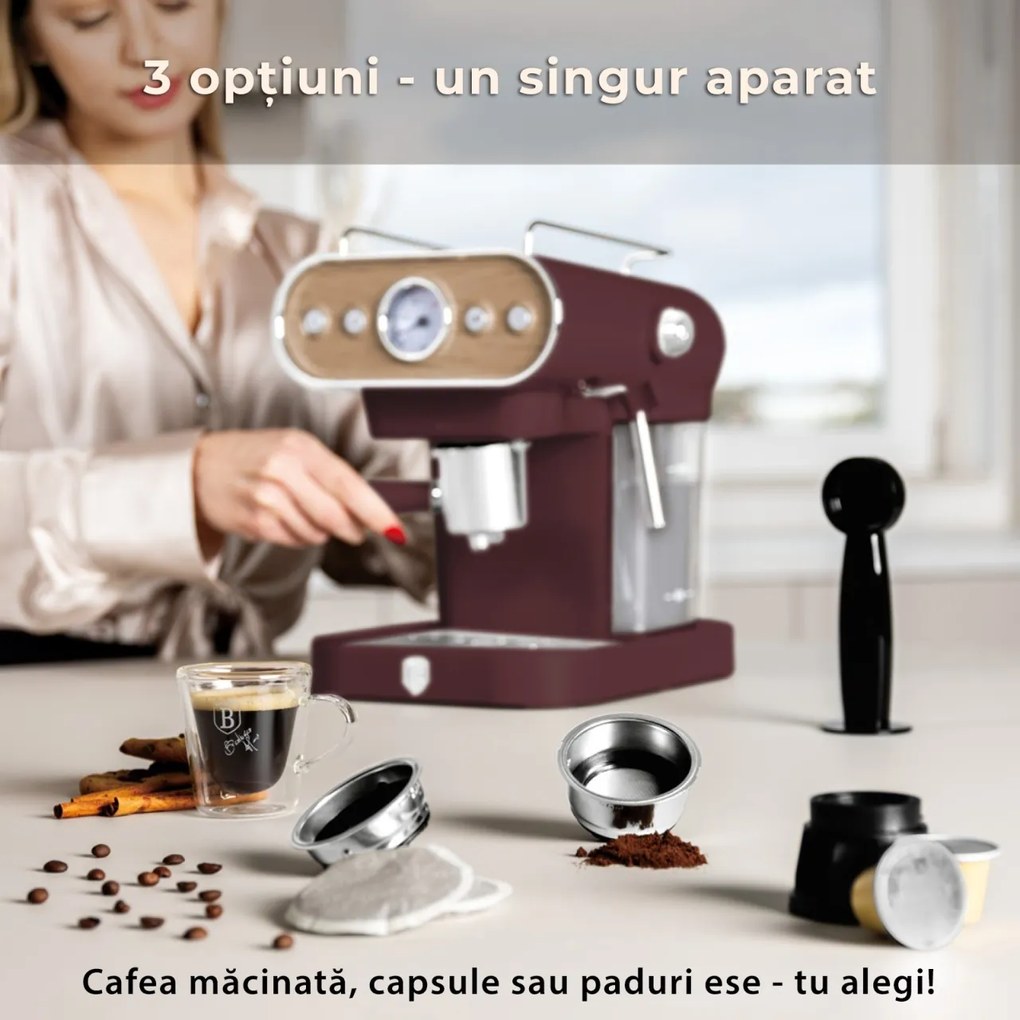 Espressor 3 in 1 Leonardo Nordic Berlinger Haus BH/9855