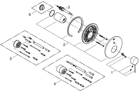 GROHE ESSENCE 19285001 - Baterie pentru cadă, crom lucios