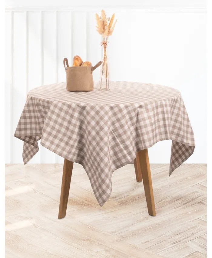 Față de masă din bumbac 150x150 cm Gingham – Tiseco Home Studio