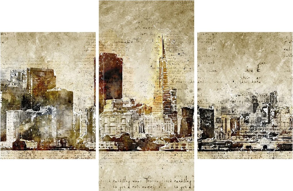 Tablou - Oraș artistic (90x60 cm)