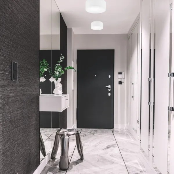 Plafonieră SIRJA DOUBLE 2xE27/15W/230V d. 35 cm alb