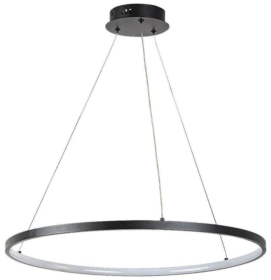 Lustra LED suspendata din metal negru Beliza