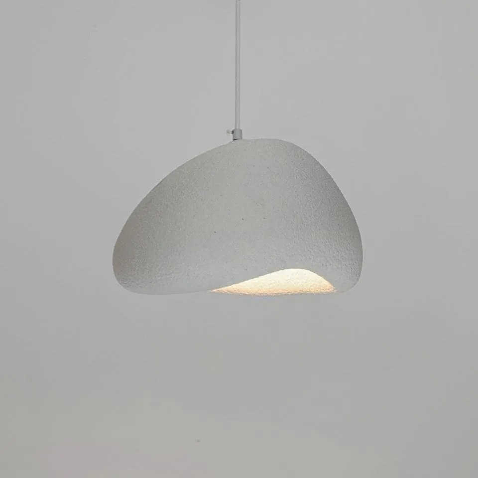 Lustra suspendata design decorativ Cloud alb 50cm