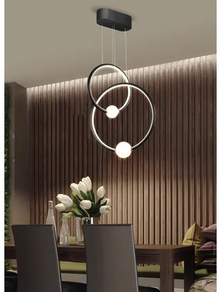 Klausen 142039 - Candelabru LED reglabil LIV LED/50W/230V negru + DO