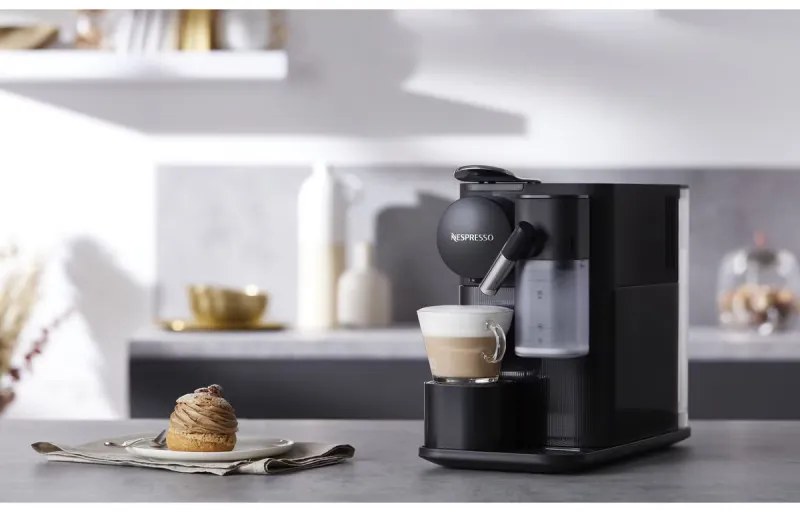 Espressor cu capsule DeLonghi EN510B, 1450W, 19 bar, 1 l, Nespresso, Auto shut-off, Negru