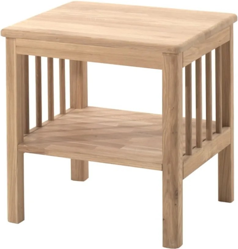 Noptieră de copii în culoare naturală din lemn de stejar Forrest – Vipack