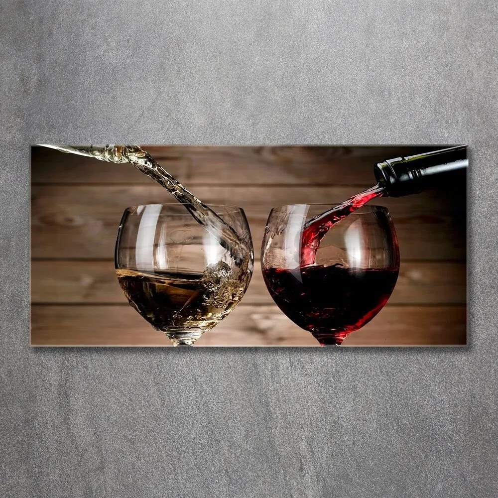 Tablou pe acril Două pahare de vin