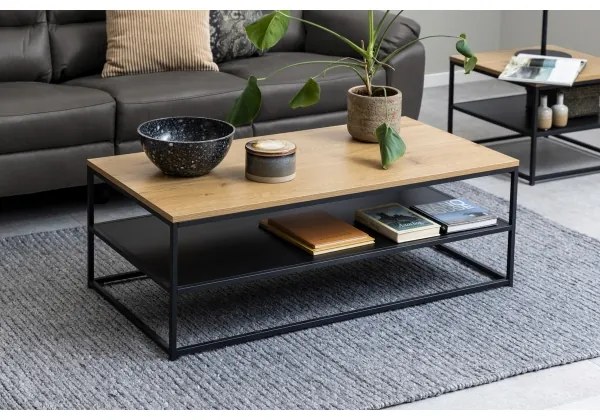 Masă de cafea CORA stejar/negru
