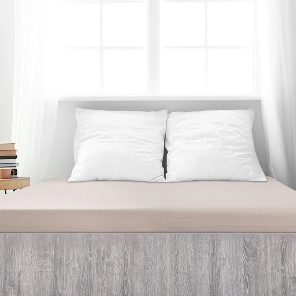 Cearșaf de pat 4Home Mako jersey cafea, 90 x 200 cm