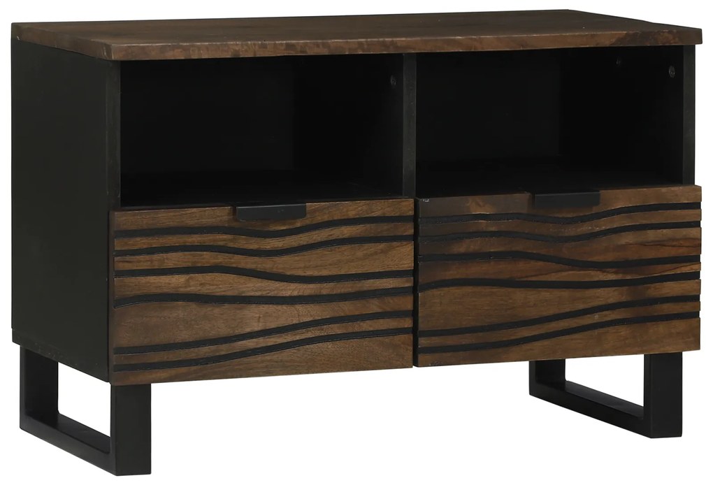 vidaXL Dulap TV cu sertar Maro 70 x 33 x 46 cm Lemn masiv de mango