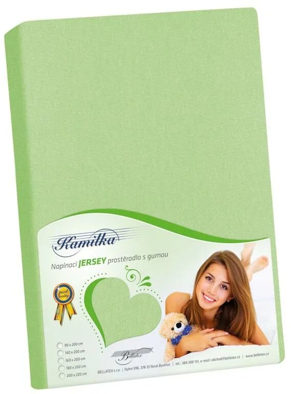 Bellatex Jersey cearșaf verde primăvară