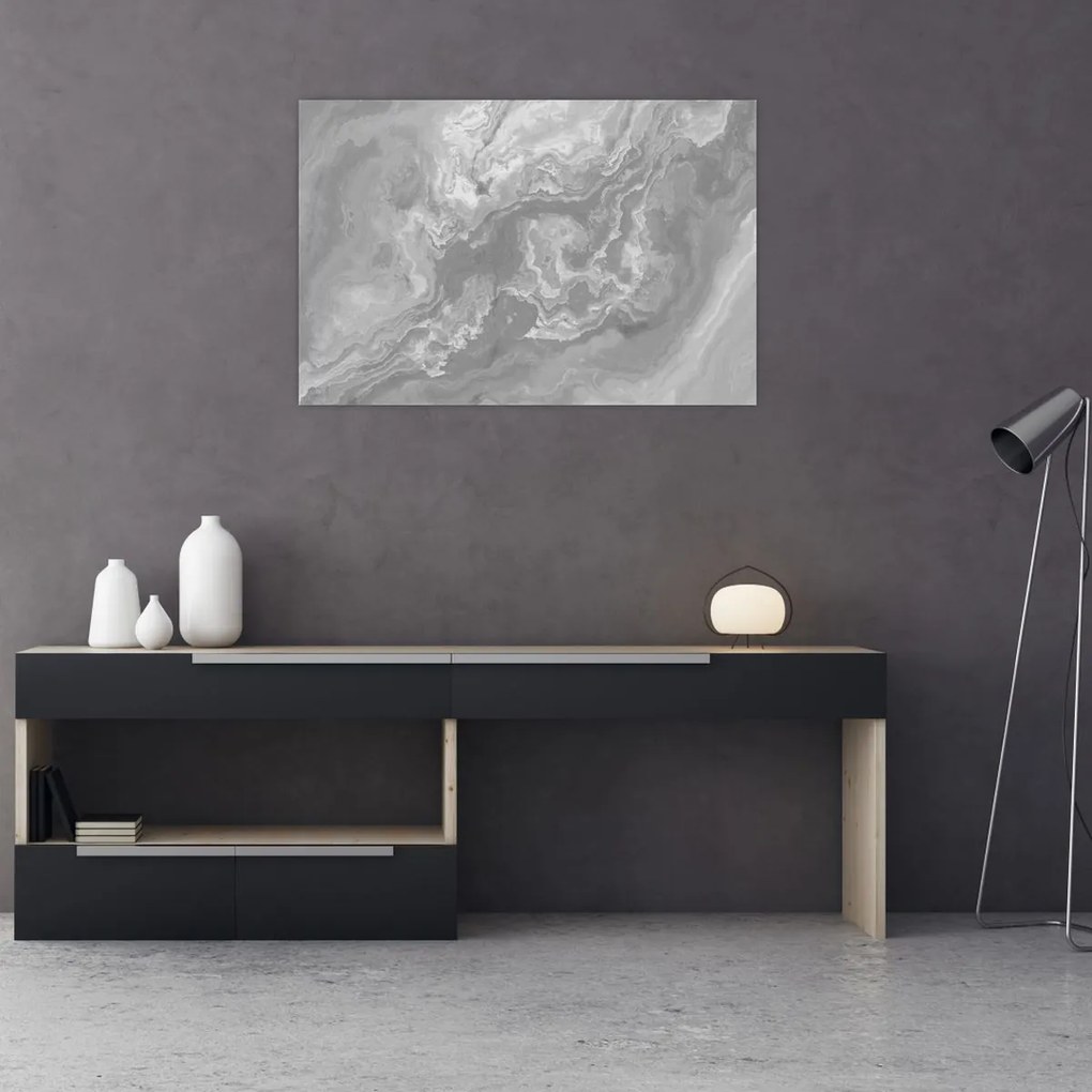 Tablou - Marmură în alb-negru (90x60 cm)