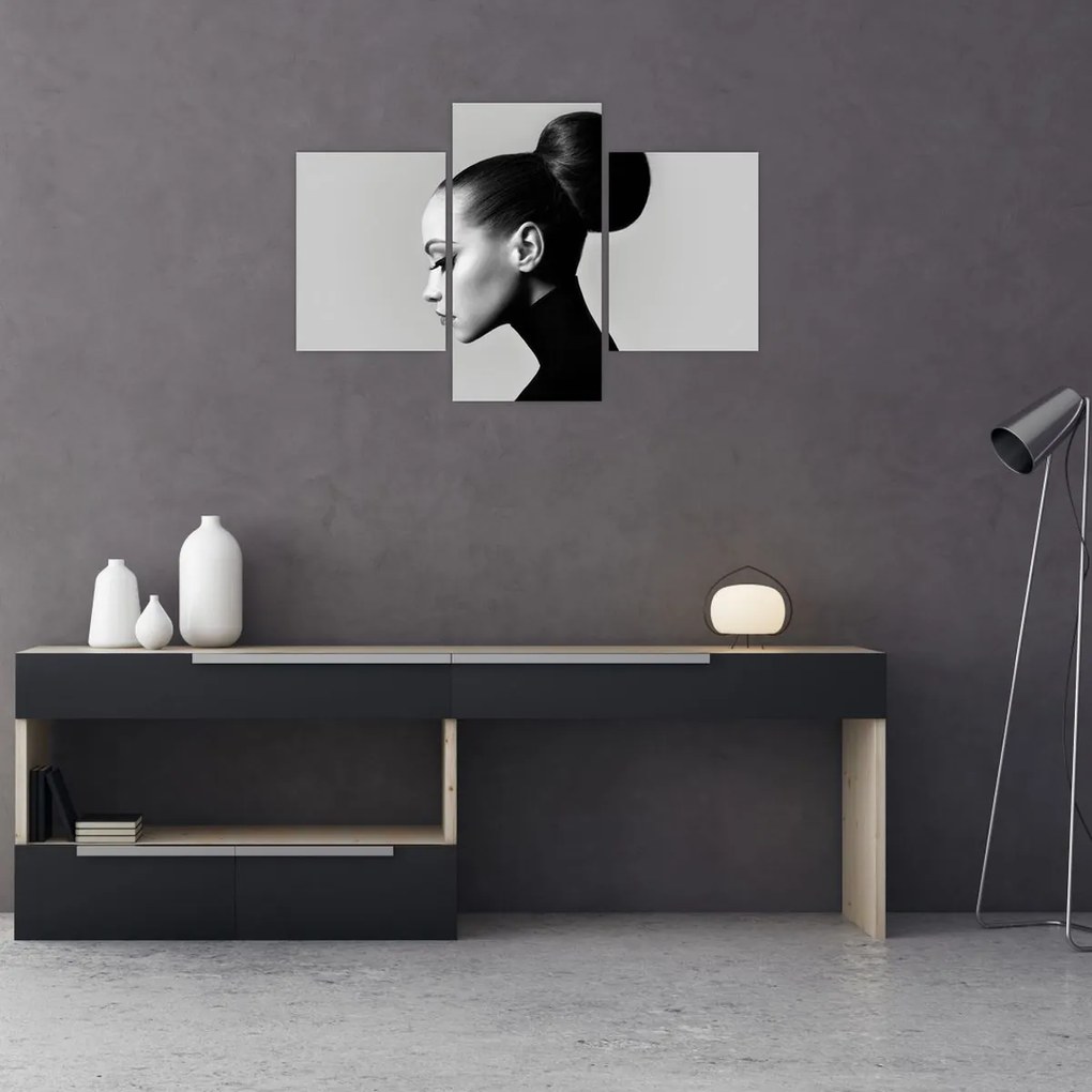 Tablou - Profilui femeii frumoase (90x60 cm)