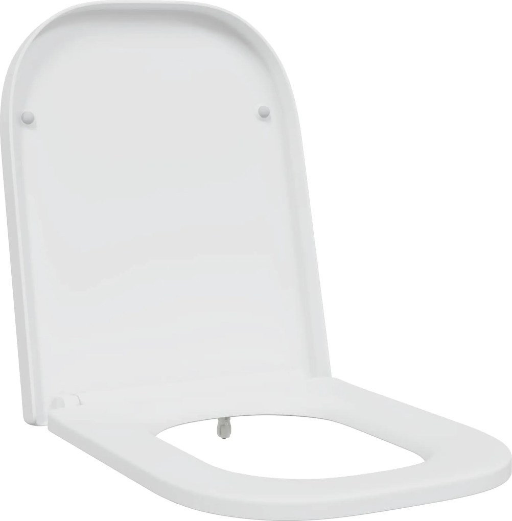 vidaXL Capacul de toaletă Alb 47,5 x 35 x 3,6 cm Duroplast