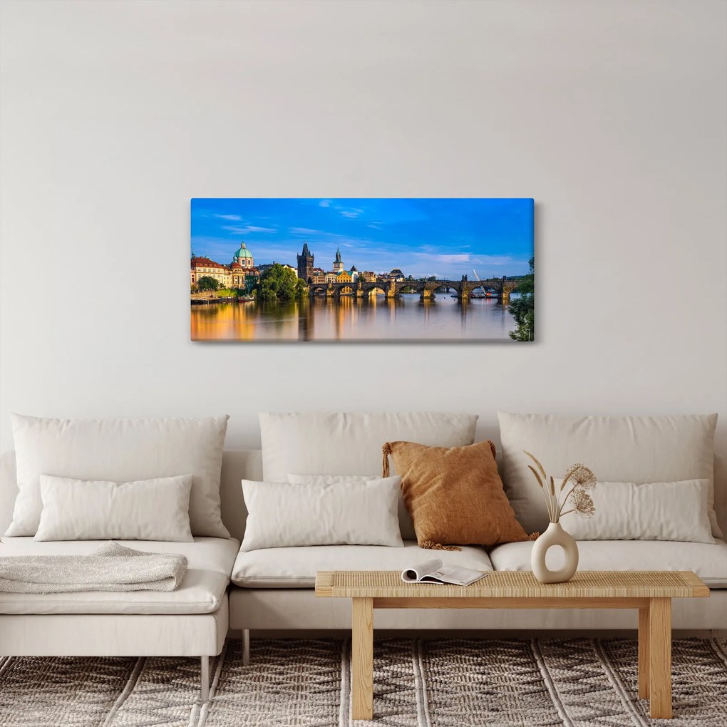 Tablou cu podul Carol (120x50 cm)