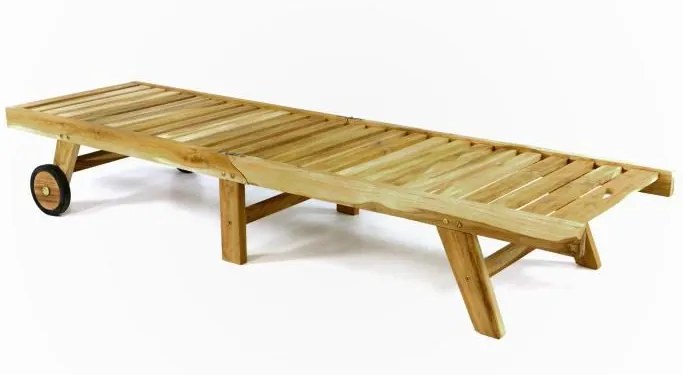 Șezlong reglabil din tec DIVERO