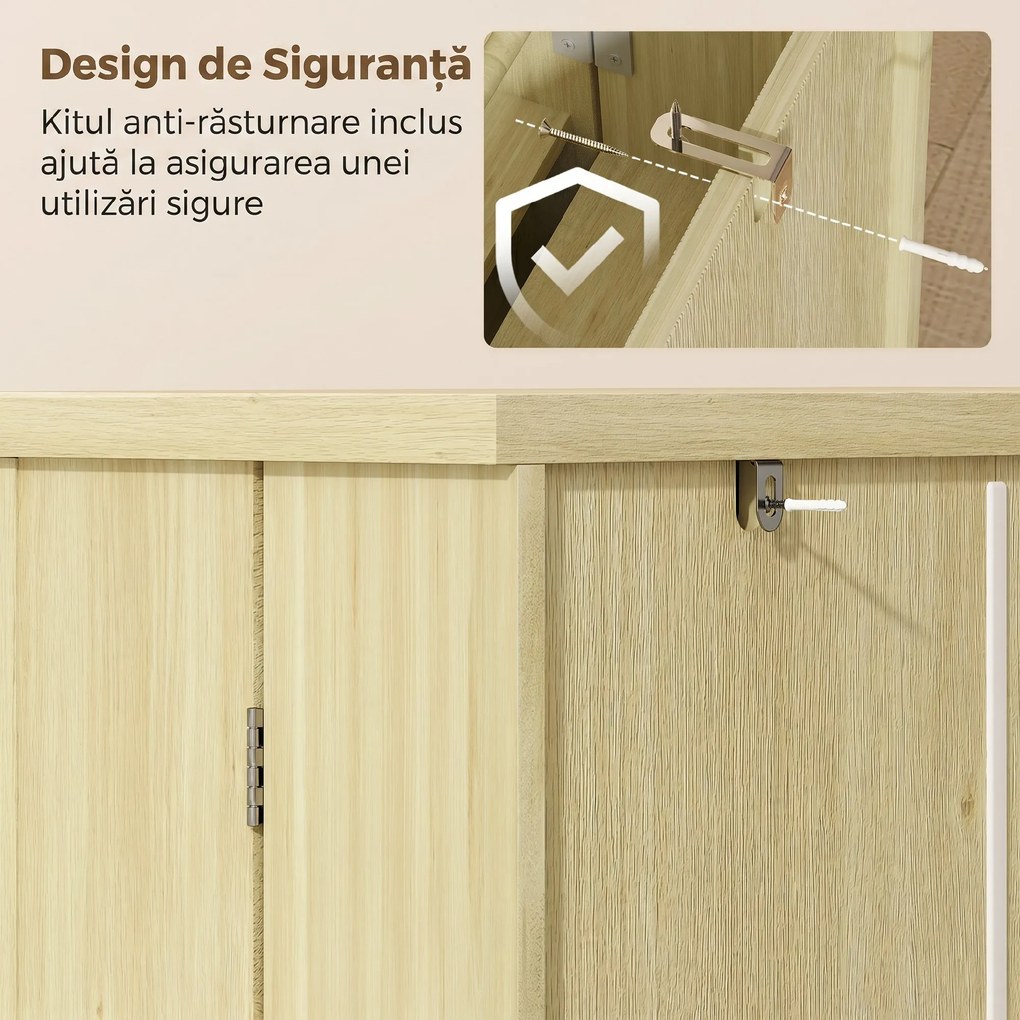 HOMCOM dulap mic, bufet compact | Aosom Romania