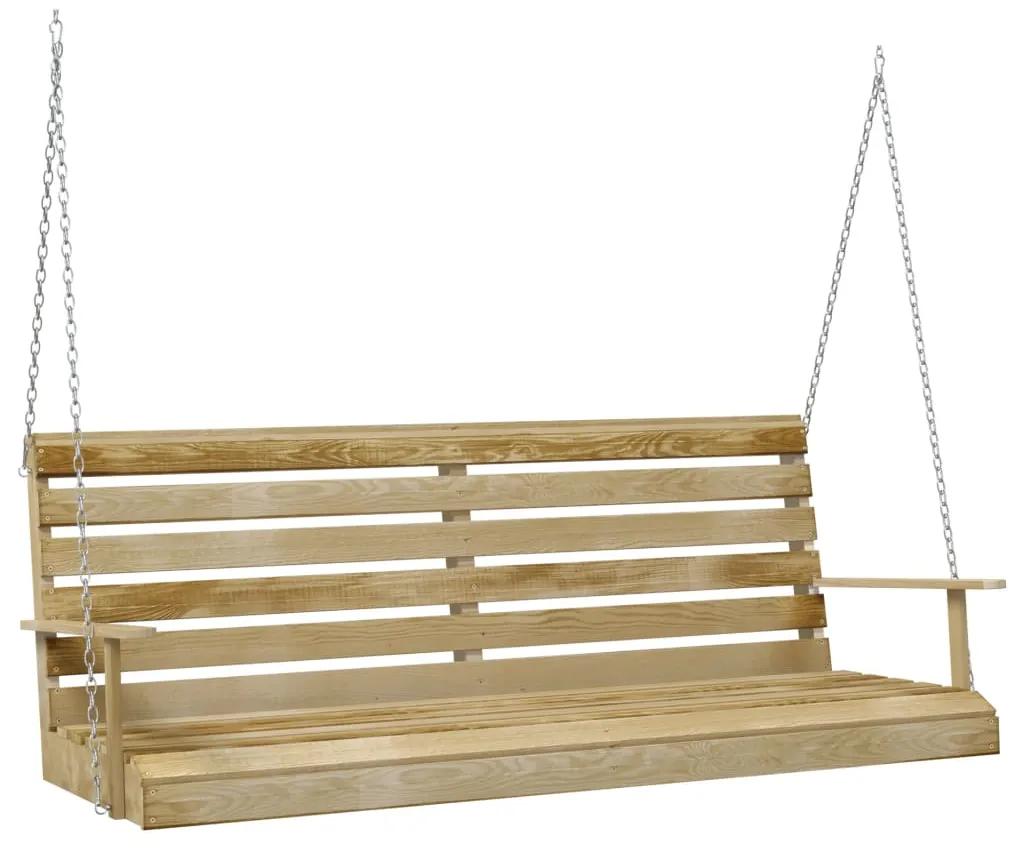 Balansoar de gradina, 155x65x60 cm, lemn tratat de pin 155 x 65 x 60 cm