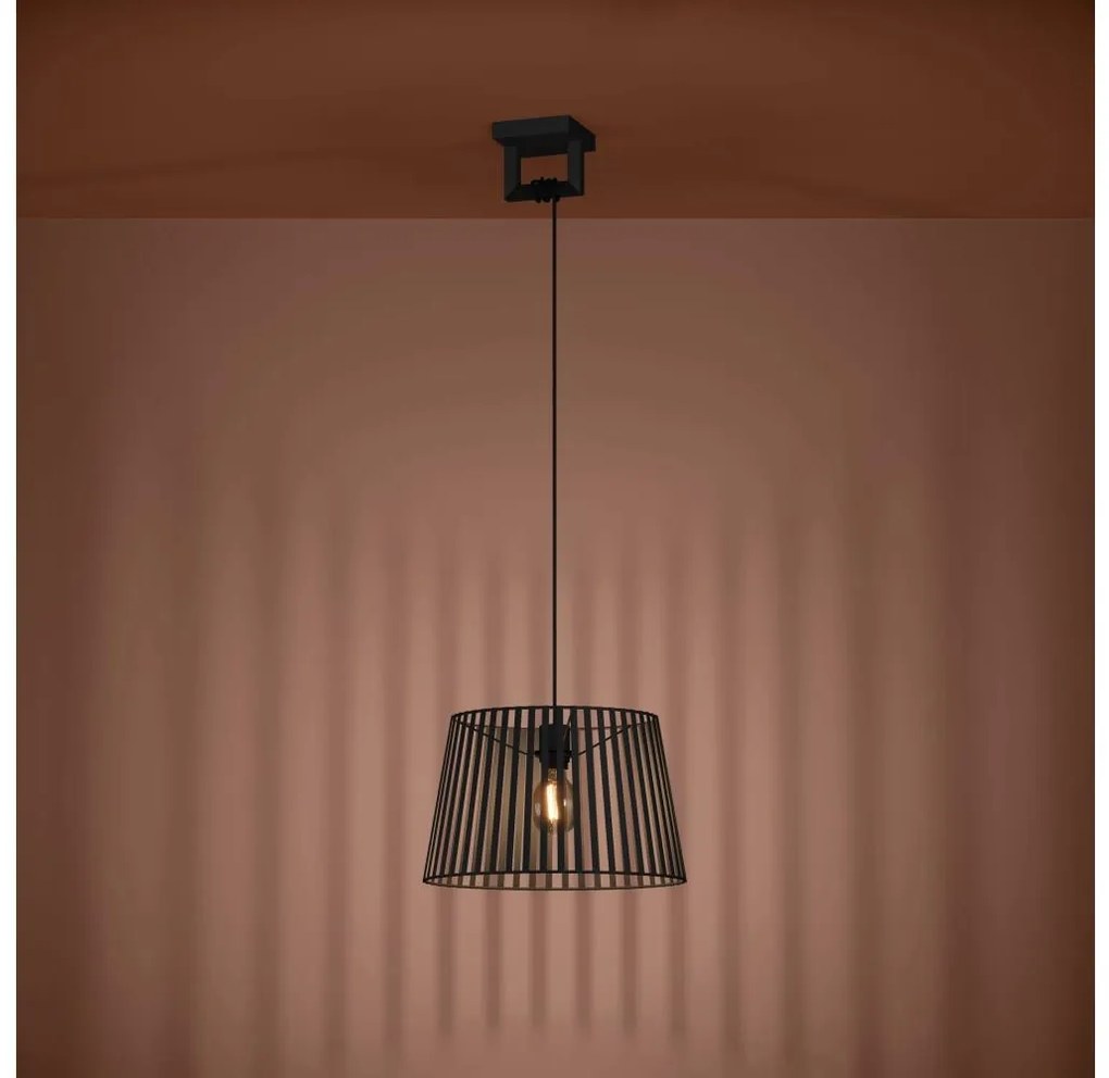 Lustră pe cablu Eglo 390002 BOGOTA 1xE27/40W/230V negru