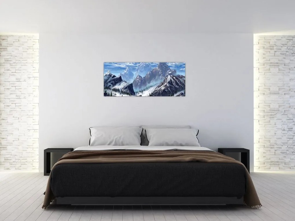 Tablou - Munții pictați (120x50 cm)