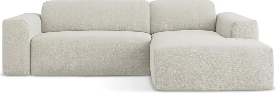 Colțar bej (cu colț pe partea dreaptă/cu șezlong) Keli – Makamii