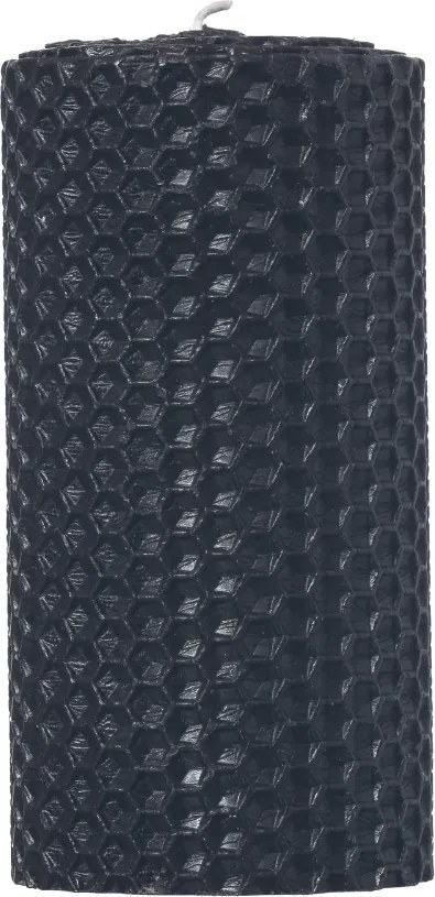 Lumanare tip Fagure din Ceara Colorata - Negru Negru, 10 cm, 6,5 cm