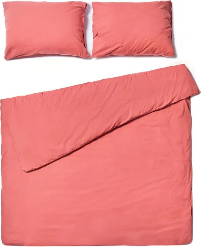 Lenjerie de pat din bumbac CALMORA roz Dimensiune lenjerie de pat: 2 buc 70 x 90 cm | 160 x 220 cm